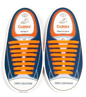 Силиконовые шнурки Coolnice оранжевые