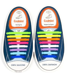 Силиконовые шнурки Coolnice радуга