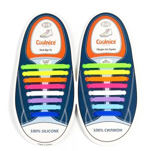 Силиконовые шнурки Coolnice радуга